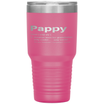 Pappy Gifts Grandpa Fathers Day Definition Birthday Tumbler Tumblers dad, family- Nichefamily.com