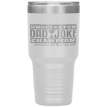 Dad Joke Champion funny father's day gift, bad puns Tumbler Tumblers dad, family- Nichefamily.com