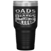 Dads with Beards are Better Father's Day Gifts Distressed Tumbler Tumblers dad, family- Nichefamily.com