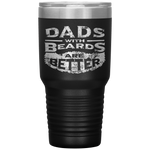 Dads with Beards are Better Father's Day Gifts Distressed Tumbler Tumblers dad, family- Nichefamily.com