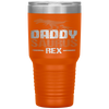 Daddysaurus Rex Father's Day Dinosaur Daddy Funny Tumbler Tumblers dad, family- Nichefamily.com