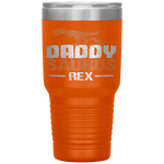 Daddysaurus Rex Father's Day Dinosaur Daddy Funny Tumbler Tumblers dad, family- Nichefamily.com