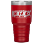 Dad Joke Champion funny father's day gift, bad puns Tumbler Tumblers dad, family- Nichefamily.com