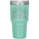 Strong Dad Workout  Weight Lifting Father's Day Gift Tumbler Tumblers dad, family- Nichefamily.com