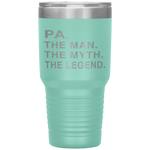 Grandpa Grandfather PA The Legend Gift Tumbler Tumblers dad, family- Nichefamily.com