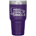 Reel Cool Uncle Fishing Daddy Father's Day Tumbler Tumblers dad, family- Nichefamily.com