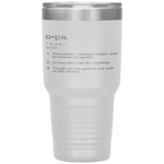 Opa Definition - Father's Day Present Gift Tumbler Tumblers dad, family- Nichefamily.com