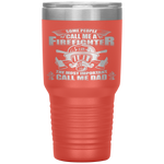 Fathers Day Gift for Firefighter Dad - Fireman Tumbler Tumblers dad, family- Nichefamily.com