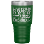 Labrador Dad Funny Father's Day Lab Retriever Dog Beer Tumbler Tumblers dad, family- Nichefamily.com