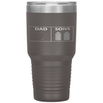 Low Battery Dad of Two Sons or Twin Boys Father's Day Gift Tumbler Tumblers dad, family- Nichefamily.com