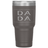 Distressed Dada Funny Retro Father's Day Tumbler Tumblers dad, family- Nichefamily.com