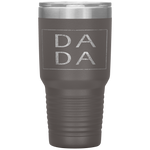 Distressed Dada Funny Retro Father's Day Tumbler Tumblers dad, family- Nichefamily.com