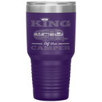 King of the Camper-Funny Camper For Mens Father's Day Tumbler Tumblers dad, family- Nichefamily.com