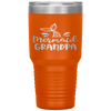 Mermaid Grandpa Funny Grandfather Family Matching Birthday Tumbler Tumblers dad, family- Nichefamily.com