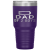 Funny Father's Day - Dad of 2 Boys Gift Idea Tumbler Tumblers dad, family- Nichefamily.com