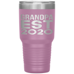 First Time Grandpa 2020 Grandfather Father-in-law Pregnancy Tumbler Tumblers dad, family- Nichefamily.com