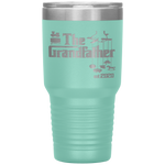 Promoted to Grandpa Grandfather 2020 New Grandpa Gift Tumbler Tumblers dad, family- Nichefamily.com