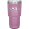 Promoted To Pops Est. 2020 - New Grandpa Baby Announcement Tumbler Tumblers dad, family- Nichefamily.com