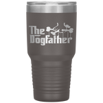 The Dogfather Dog Dad Fathers Day Gift Dog Lover Tumbler Tumblers dad, family- Nichefamily.com