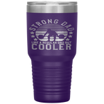 Strong Dad Workout  Weight Lifting Father's Day Gift Tumbler Tumblers dad, family- Nichefamily.com