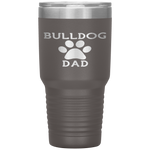 Bulldog Paw Dad Tumblers - Nichefamily.com