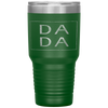 Distressed Dada Funny Retro Father's Day Tumbler Tumblers dad, family- Nichefamily.com