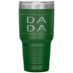 Distressed Dada Funny Retro Father's Day Tumbler Tumblers dad, family- Nichefamily.com