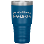 Pickleball Papa Father's Day Pickleball Tumbler Tumblers dad, family- Nichefamily.com