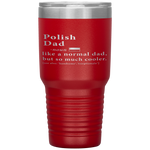 Polish Dad Definition Fathers Day Gift Flag Tumbler Tumblers dad, family- Nichefamily.com