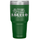 Mis Personas Favoritas Me Llaman Abuelo Spanish Father's Day Tumbler Tumblers dad, family- Nichefamily.com