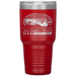 Distressed Best Jack Russell Terrier Dad Ever Fathers Day Tumbler Tumblers dad, family- Nichefamily.com