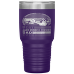 Distressed Best Jack Russell Terrier Dad Ever Fathers Day Tumbler Tumblers dad, family- Nichefamily.com