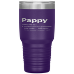 Pappy Gifts Grandpa Fathers Day Definition Birthday Tumbler Tumblers dad, family- Nichefamily.com