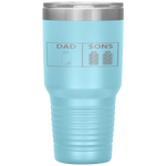 Low Battery Dad of Two Sons or Twin Boys Father's Day Gift Tumbler Tumblers dad, family- Nichefamily.com