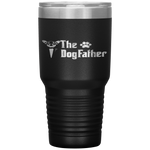 The Dogfather Chihuahua Dog Dad Father's Day Gift Tumbler Tumblers dad, family- Nichefamily.com