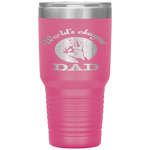 Worlds okayest dad fathers day funny Tumbler Tumblers dad, family- Nichefamily.com