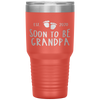 Soon To Be Grandpa Est 2020 Foot Print Family Pregnancy Gift Tumbler Tumblers dad, family- Nichefamily.com