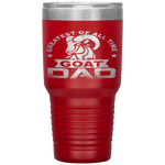 Greatest of All Time Goat Dad Fathers Day Gift Tumbler Tumblers dad, family- Nichefamily.com