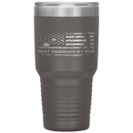 Vintage Best Grandad By Par American Flag Fathers Day Gift Tumbler Tumblers dad, family- Nichefamily.com