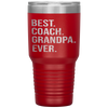 Best Coach Gifts Best Coach Grandpa Ever Father's Day Tumbler Tumblers dad, family- Nichefamily.com