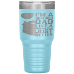 Bearded Dad Funny Beard Humor Father's Day Gift Idea Tumbler Tumblers dad, family- Nichefamily.com