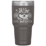 Best Dog Dad Ever Siberian Husky Father's Day Gift Tumbler Tumblers dad, family- Nichefamily.com