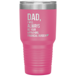 dad i will always be your little girl financial burden Tumblers dad, family- Nichefamily.com