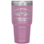 Best Buckin' Father in law Ever Deer Hunting bucking Funny Tumbler Tumblers dad, family- Nichefamily.com