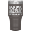 Grandpa gifts Dad gifts Papa because Grandpa is for old Guys Tumbler Tumblers dad, family- Nichefamily.com
