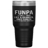 Funpa Funny Grandpa cool grandfather papa gift Tumbler Tumblers dad, family- Nichefamily.com