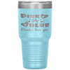 Gender Reveal  Pink Or Blue Grandpa, Pa, Loves You Tumbler Tumblers dad, family- Nichefamily.com