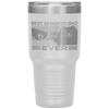 Best Samoyed Dad Ever Retro Vintage Father's Day Gift Tumbler Tumblers dad, family- Nichefamily.com