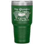 My Grandpa Is Guardian Angel He Watches Over Back Tumbler Tumblers dad, family- Nichefamily.com