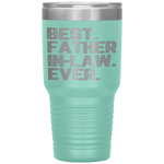 Best Father-In-Law Ever Funny Quote Christmas Tumbler Tumblers dad, family- Nichefamily.com